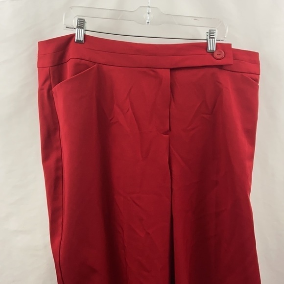 Studio 1940 Womens Plus Size Red Sz 22W Capris - Picture 4 of 8